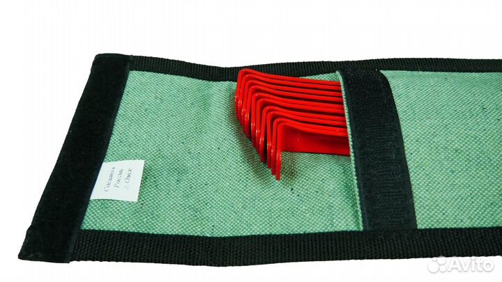 Колышки для палатки+чехол (350 мм комплект 10 шт)