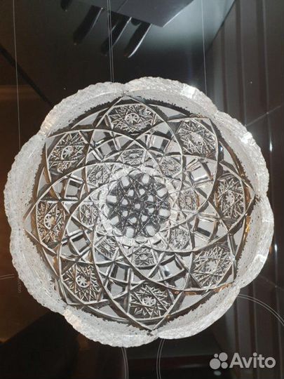 Ваза-салатник хрустальная винтаж