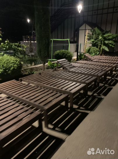 Шезлонг и лежак деревянный