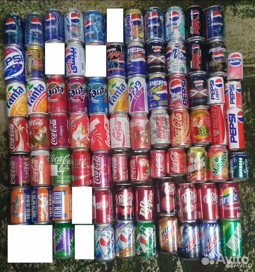 Банки из под газировки и пива