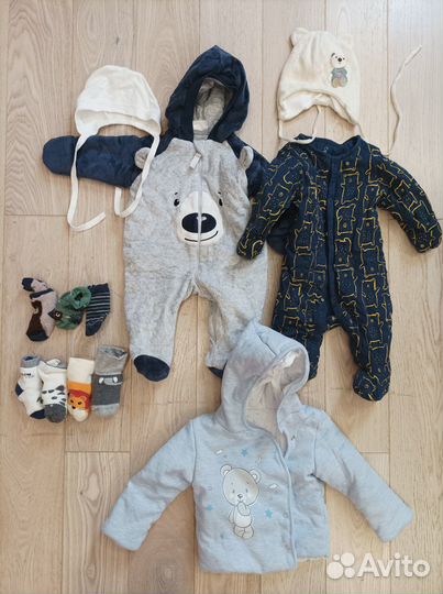 Утепленные вещи до 68 см (цена за всё)