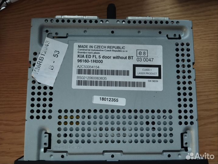 Магнитола kia ceed ed fl