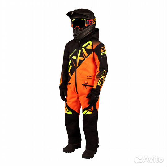 Детский комбинезон FXR CX с утеплителем Black/Infe