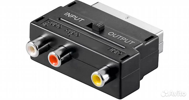 Переходник Скарт 3RCA
