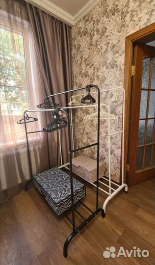 Вешалки Гардеробные Белые/Черные Напольные