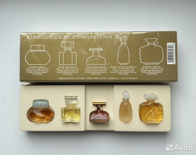 Estee lauder набор миниатюр духов винтаж