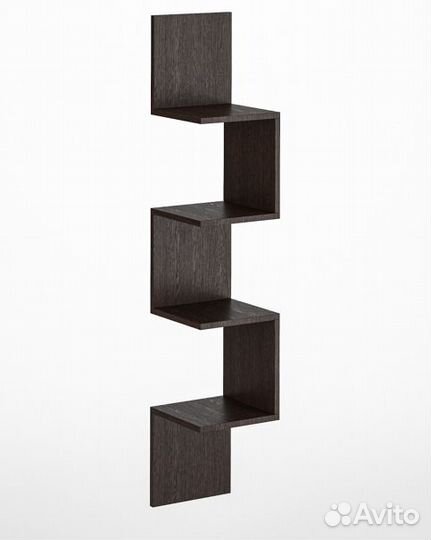 Полка настенная навесная угловая открытая