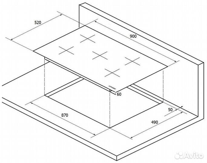 Индукционная варочная панель Kuppersberg новая
