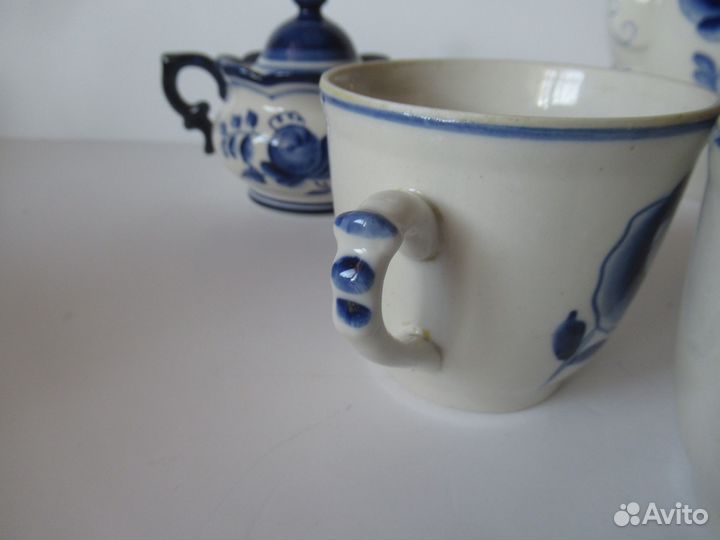 Чайный сервиз Гжель СССР