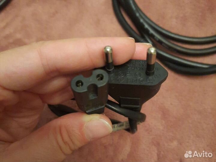 Кабель питания, разьёмы: С7/евро, С13