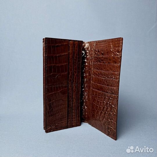 Кошелёк Лонгер из натуральной кожи крокодила