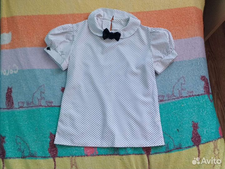 Школьная блузка р.140-146
