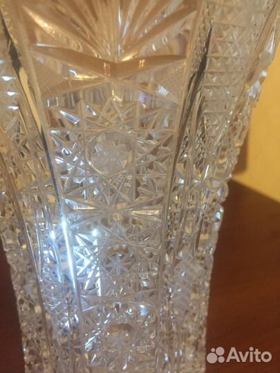 Хрустальная ваза богемия