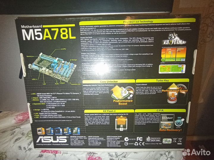 Материнская плата asus m5a78l комплект