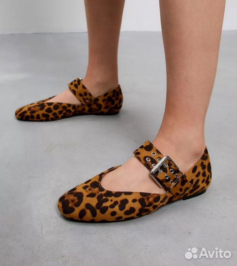 Леопардовые балетки 36