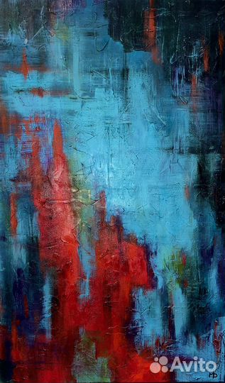 Картина современная абстракция интерьерная