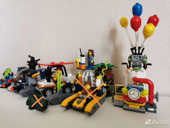 Микс разные наборы Lego. Лего Сити; Lego Marvel DC