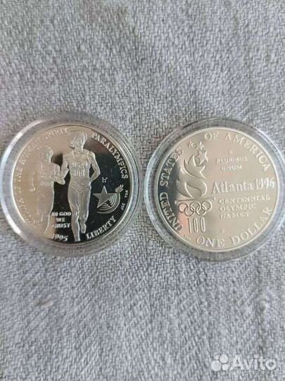 1 доллар США 1995 Паралимпийские игры