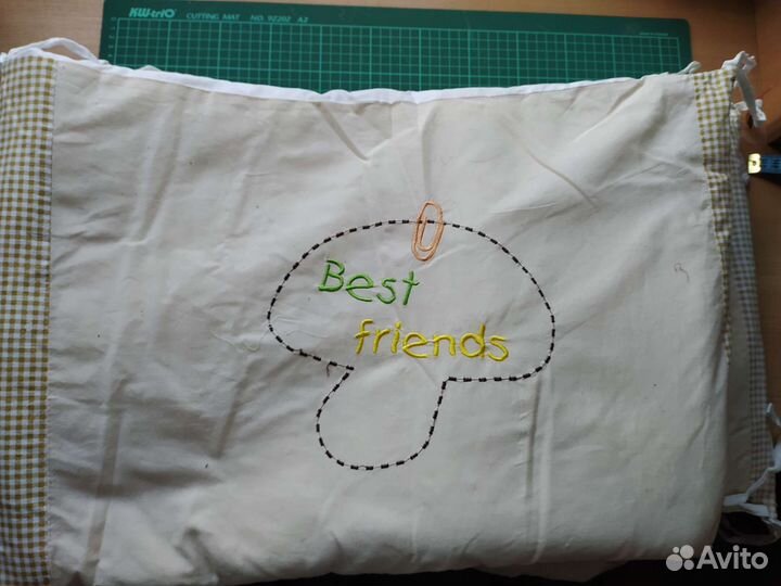 Бортики и конверт в детскую кроватку