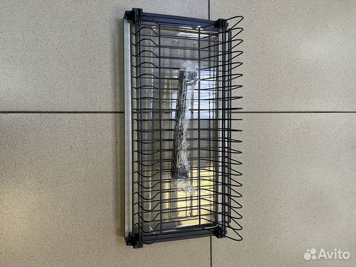 Сушилка для посуды цвет черный, графит, хром