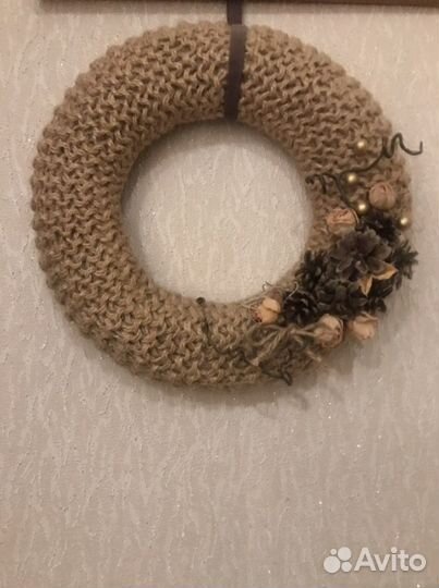 Венок на дверь (ручная работа)