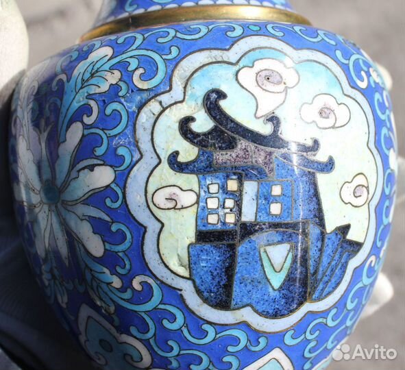 Ваза Китай, клуазоне 