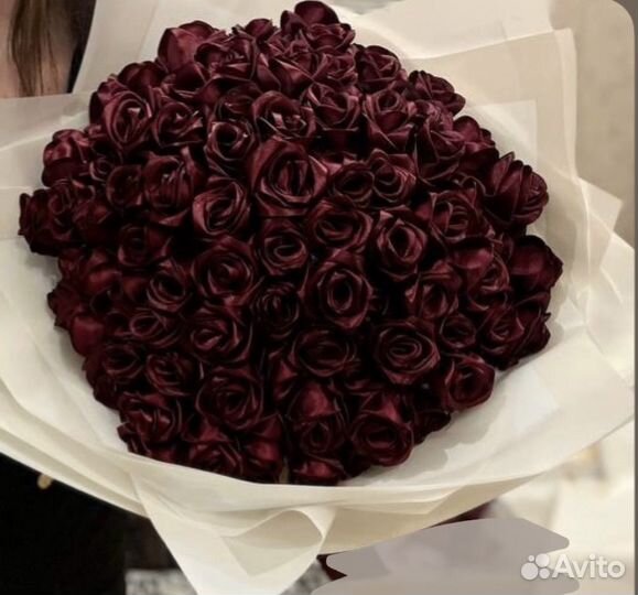 Розы из атласных лент в Самаре