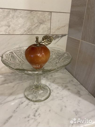 Ваза для фруктов на ножке СССР