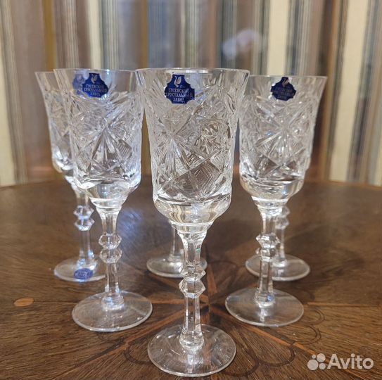 Фужеры хрустальные гхз СССР