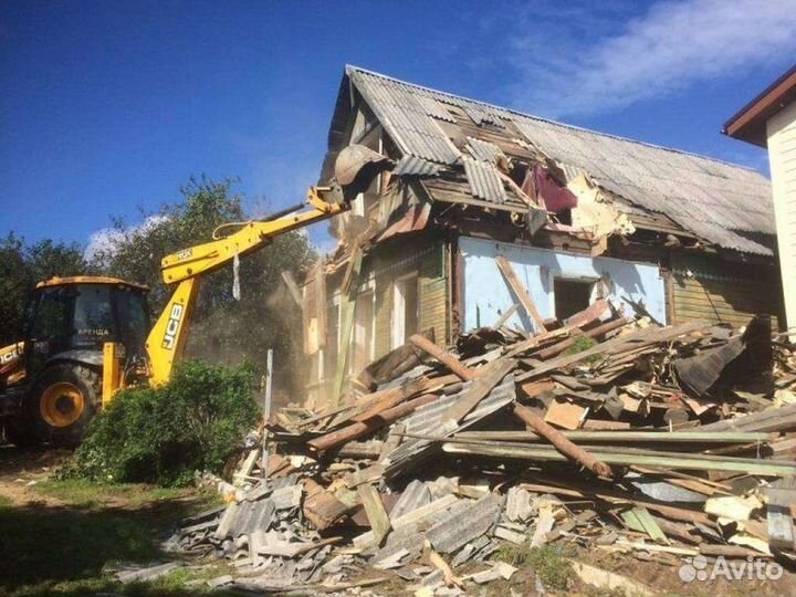 Спил,валка деревьев. Снос домов