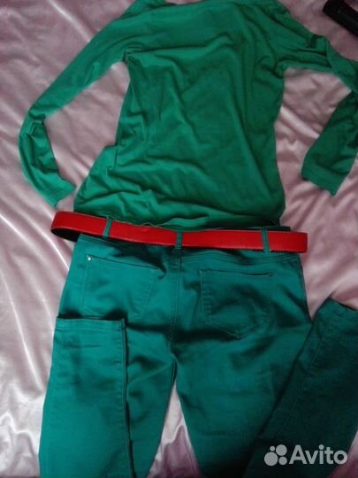 Джинсы инсити29р+блузка,кофта44-46