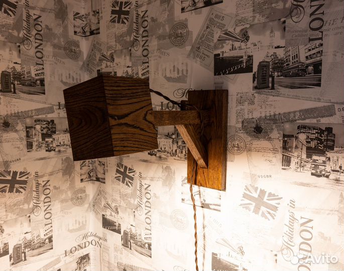 Ночник из дуба