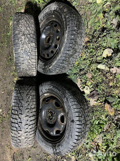 Колеса диски r14 4х100 шины 185 65 14 зима