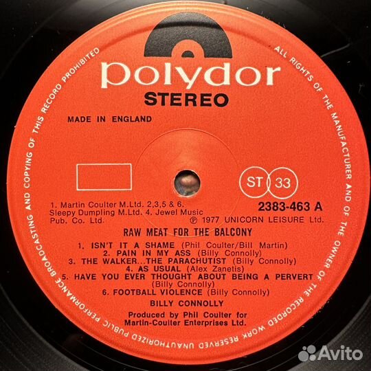 Billy Connolly – Raw Meat For The Balcony (1977г)