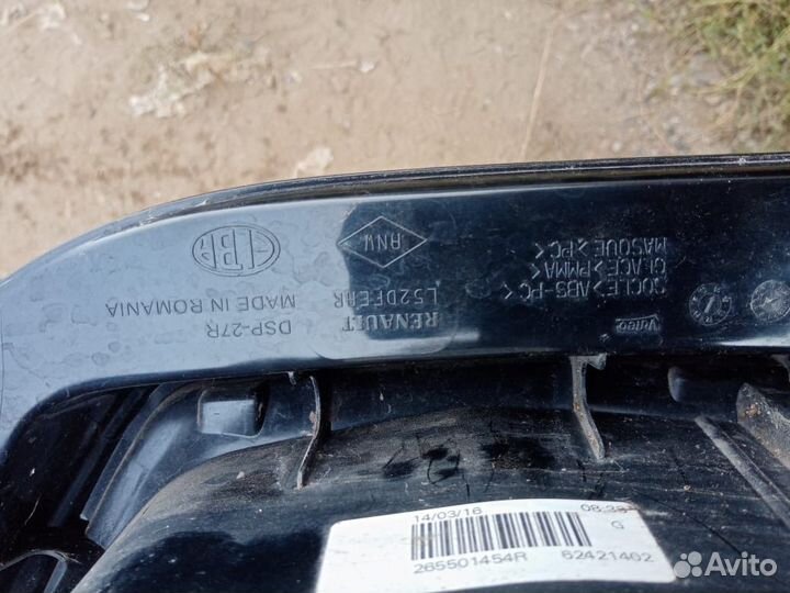 Фара renault logan