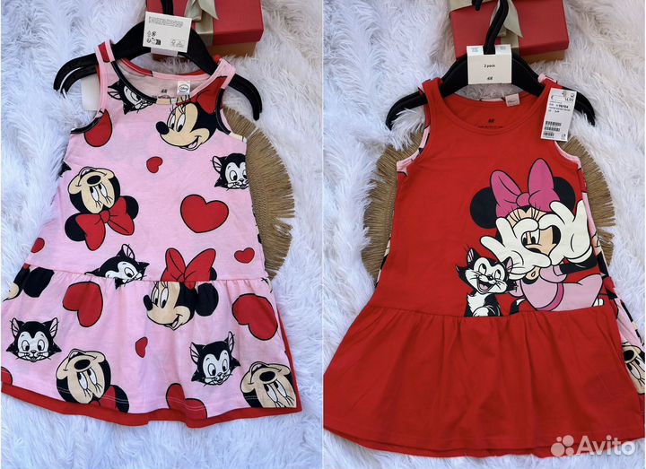 Летнее платье для девочки hm 98/104