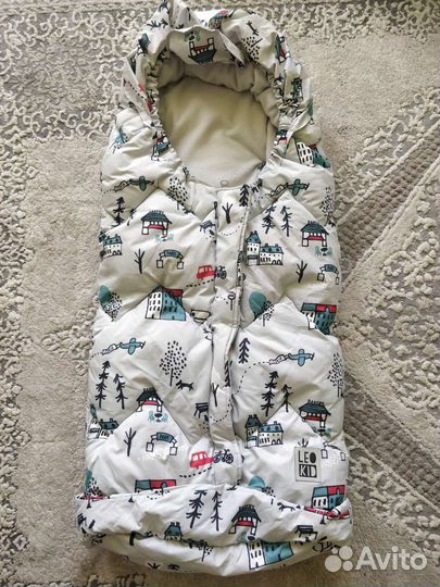 Зимний конверт в коляску leokid