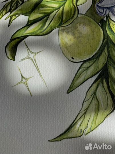 Интерьерная картина акварель