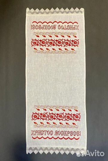 Полотенца пасхальные лен с вышивкой