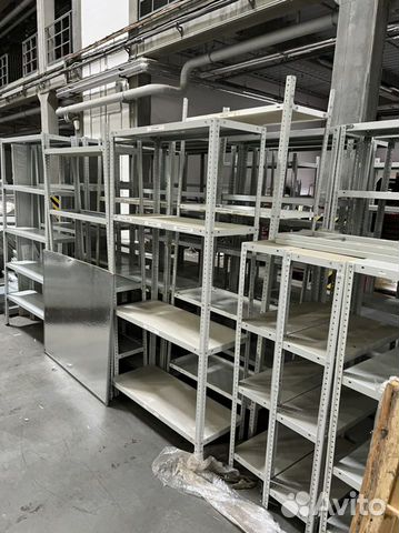 Полочные стеллажи архивные б/у в хорошем состоянии