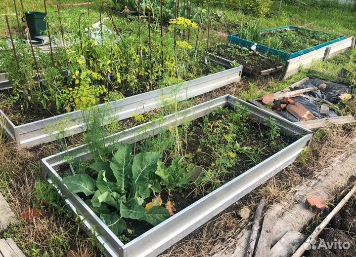 Грядка коричневая 1м х 1м х 22см