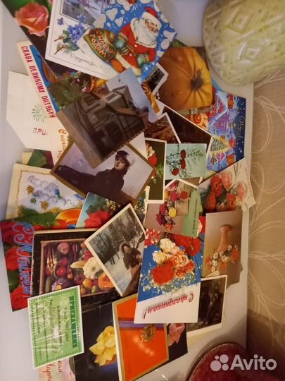 Коробка Открыток СССР Больше 100 шт