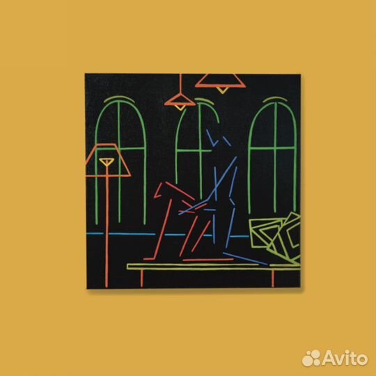 Три картины. Серия картин на холсте с подрамником