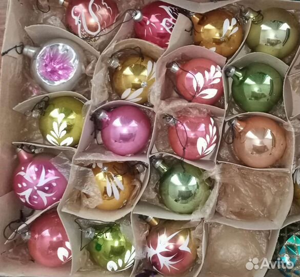 Елочные шары СССР