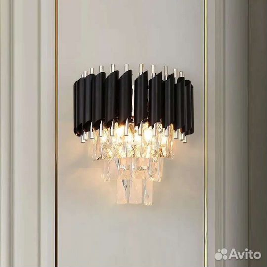 Люстра подвесная потолочная дизайнерская хрусталь