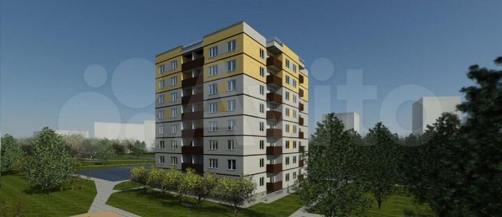 3-к. квартира, 73,9 м², 1/9 эт.