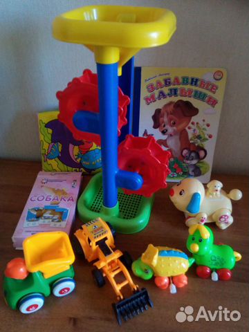Игрушки для купания, заводные, машинки и карточки