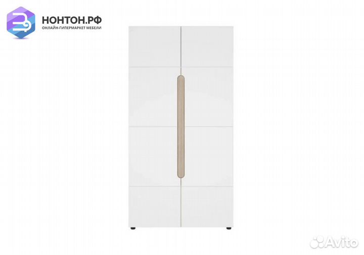 Шкаф 2-створчатый Палермо-3 ясень шимо светлый / б