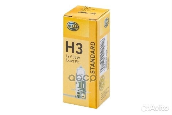 Лампочка 12V 55W (H3) 8gh002090-131 hella