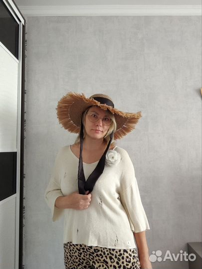 Шляпа из рафии